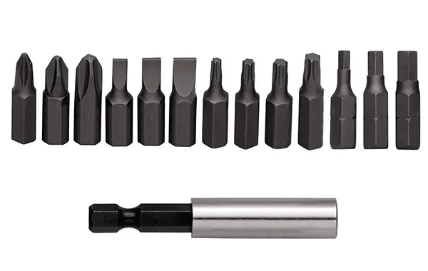 GEDORE RED-Bit Box 1/4 Ph Sl Tx Hexagon Bit Holder 14 Pieces (R33005014): Bit Box With The Common Bit Sizes And Drive Adaptor With Bit Locking