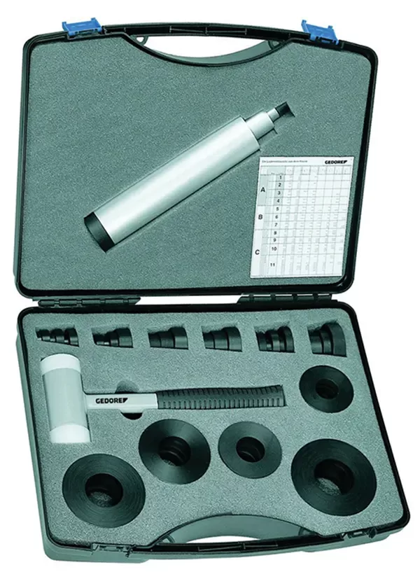 GEDORE-Professional Plastic Bearing Installation Set (1.85/1): Using This Bearing Installation Set More Than 200 Types Of Bearings May Be Re-Installed Effortlessly And Without Damage