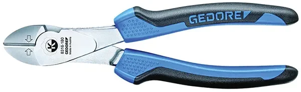 GEDORE-Heavy Duty Side Cutter 200Mm (8316-200JC): According To Din Iso 5749.  Good Lever Action For Easy Cutting. For Hard Wire/Piano Wire. Maximum Cutting Capacity Ø 1.4 - 2.0Mm. Gedore Special Hardened And Tempered Steel