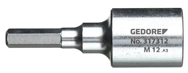 GEDORE-M12 Stud Screw Inserter (317312): Self-Clamping With Rotary Movement