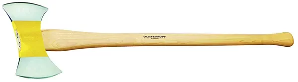 OCHSENKOPF-Double Iltis Axe Model Canada 1000 G (OX16H-1008): The Top Model Of The Canadian Lumbermen - With 2 Edges