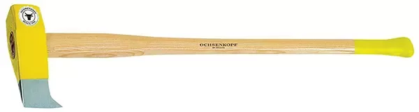 OCHSENKOPF-Profi Splitting Hammer With Hickory Handle (OX35H-3009): Forged Hammer Head With Turning Nose And Extra Large Striking Face