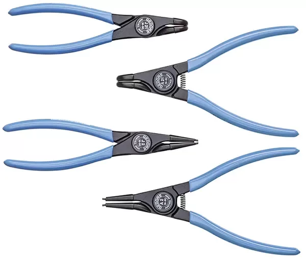 GEDORE-Set Of Circlip Pliers 4 Pcs In L-Boxx Mini (1102-001): Particularly Suitable For Barely Accessible Places