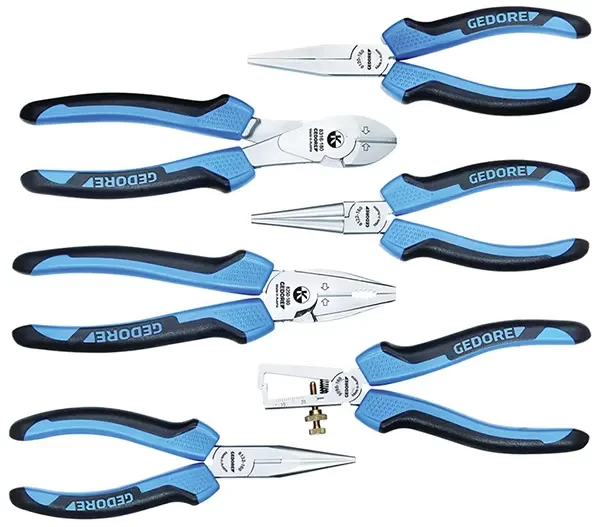 GEDORE-Pliers Set 6 Pcs In I-Boxx 72 (1101-002): Jc = Chrome-Plated