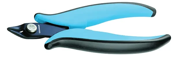 GEDORE-Electronic Side Cutter (8350-7): Cutting Edges Angled 21°