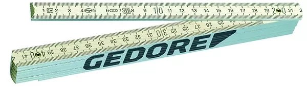 GEDORE-Folding Rule 2 M (4533-2): Robust 2 M Model With Protective Caps