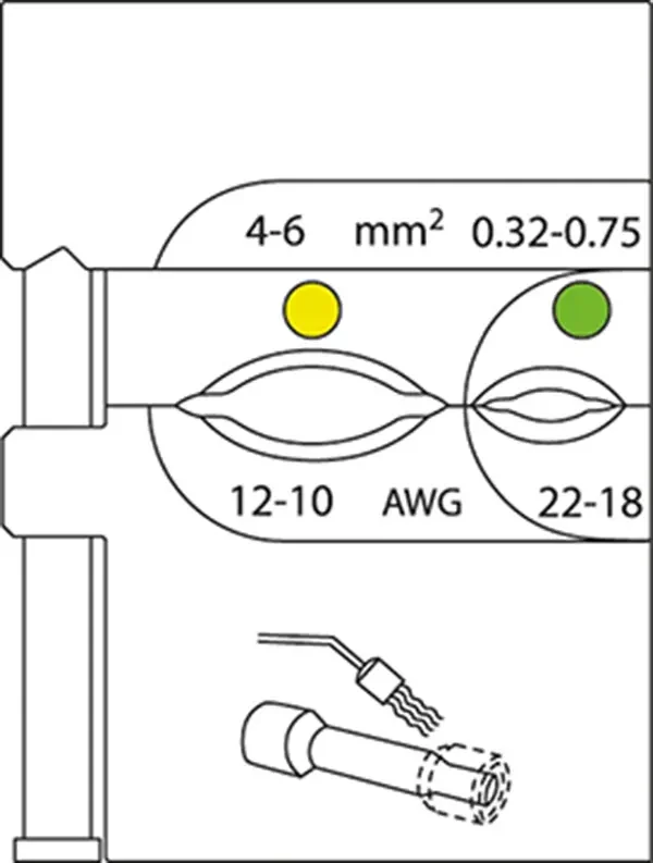 GEDORE-Module Insert For Dura Seal Heat Shrink Tubing 0.32-6 (8140-22): For Dura Seal