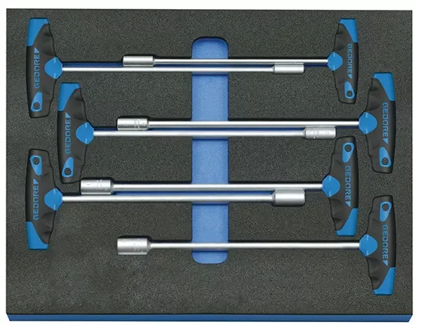 GEDORE-Nut Driver Set In Ct Module 7 Pcs (2005 CT2-2133T): Dimensions: 316.5 X 390 X 35 Mm
