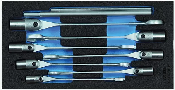 GEDORE-Open-End Socket Set In Check Tool Module (1500CT1-534): 0