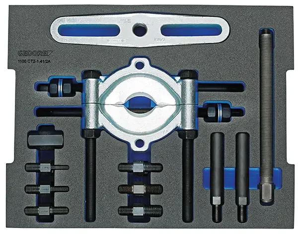 GEDORE-Separator And Puller Set In 2/2 L-Boxx 136 Modules (1100 CT2-1.41/2A): For Clamping Depths From Ø 22 To 115 Mm And Clamping Reach Up To 295 Mm