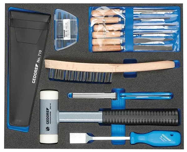GEDORE-Tool Set In 2/4 Ct Tool Module (TS CT2-710): Dimensions: 316.5 X 390 X 35 Mm