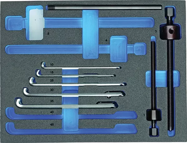 GEDORE-Ball Bearing Extractor Set In I-Boxx 72 Modules (1101CT-1.29/1K): Ball Bearing Extractor Set For More Than 30 Ball Bearings