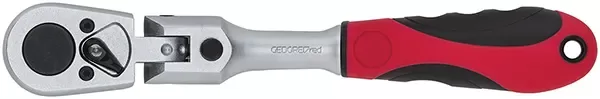GEDORE RED-2C Articulated Bit Ratchet L/R. 1/4 163 Mm Rsw5° (R40170027): Ratchet Head Swivels Through 180°