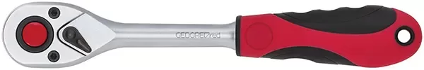 GEDORE RED-2C Reversible Ratchet 3/8 180 Mm Reverse Angle 5° (R50000027): Lever For Reversible Clockwise/Anticlockwise Operation. Push-Button Release. Fine-Toothed