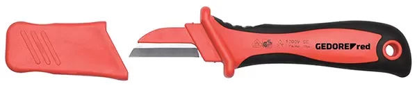 GEDORE RED-2C Vde Cable Knife Blade Length 45Mm 185Mm (R93220028): Vde-Insulated Acc. To Din En 60900 With Fixed
