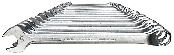 GEDORE-Combination Spanner Set 17 Pcs 6-22 Mm (1 B-017): Acc. To Din 3113