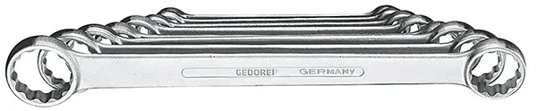 GEDORE-Double Ring Spanner Set 8 Pieces 6-22 Mm (4-8): Most Used Sizes Combined In A Set