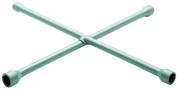 GEDORE-4 Way Wheel Wrench Small Truck 19X22X24X27 Mm 600X600 Mm (28CU): Acc. To Din 3119