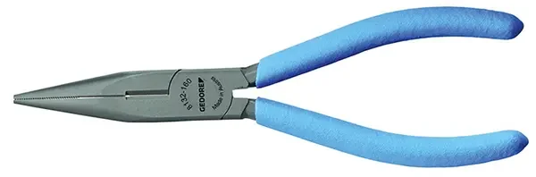 GEDORE-Flat Round Nose Pliers Straight 200 Mm Dip Insulated (8132-200 TL): Long
