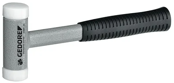 GEDORE-Recoilless Soft-Face Hammer Ø 45 Mm (248 ST-45): With Very Robust And Durable Steel Tube Handle